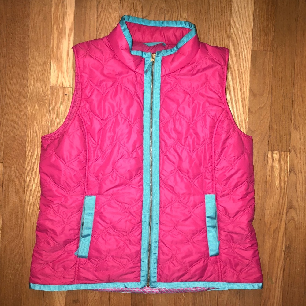 Vineyard Vines pink and blue vest